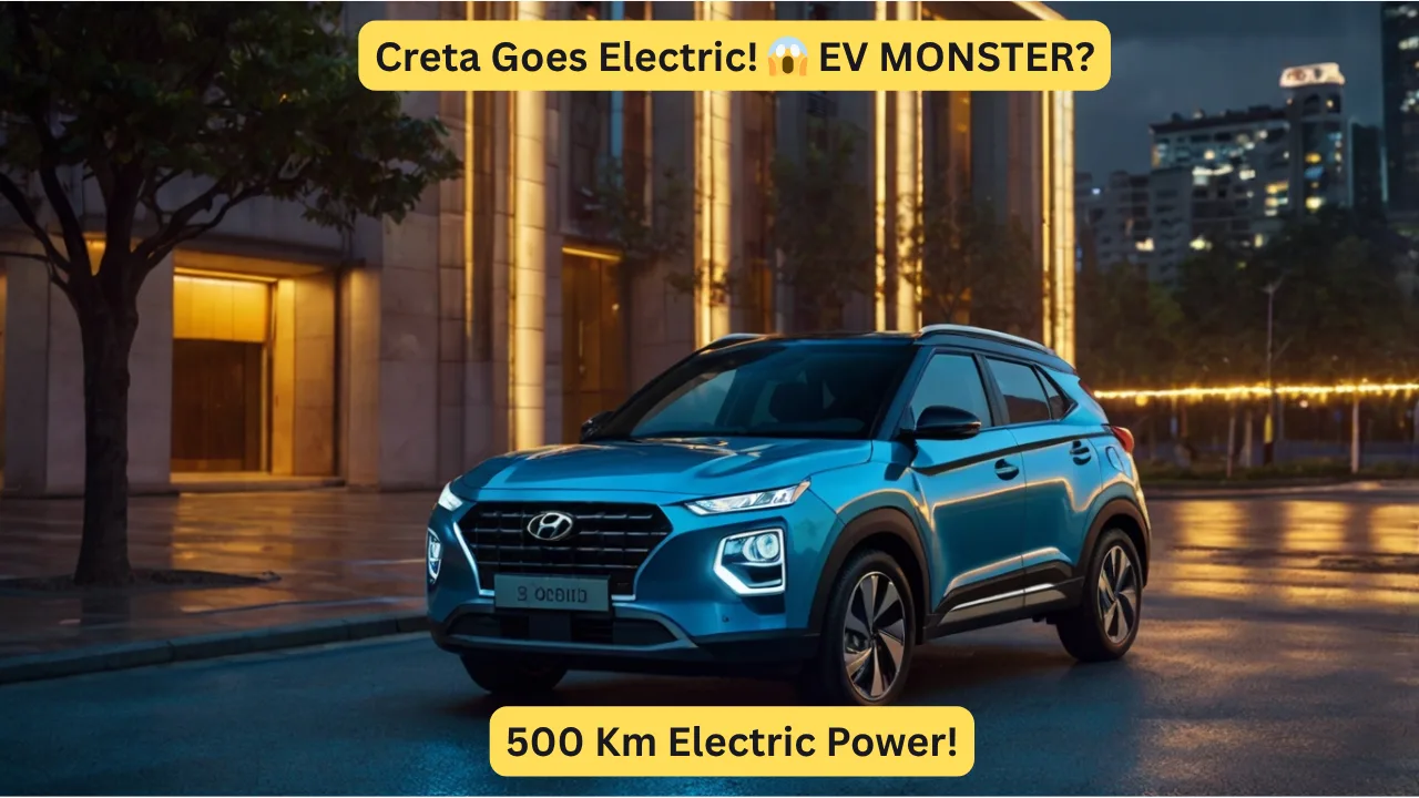 Hyundai Creta EV Leaked – Same SUV, Now With 500 Km Electric Power!